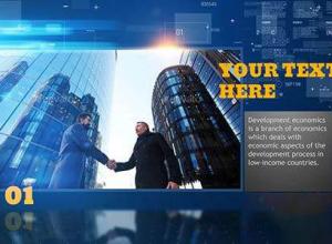 AE模板-现代商务科技感企业合作宣传片头 Modern Corporate Slideshow