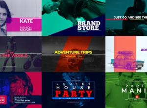 AE模板-20组4K时尚现代文字标题排版动画 TypOpener – Modern Titles