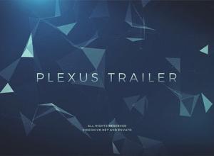AE模板-Plexus粒子背景文字标题宣传片 Plexus Trailer Titles