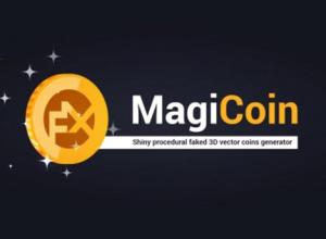 金币硬币翻转MG动画AE脚本 Aescripts FX MagiCoin v1.0