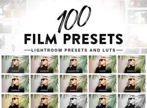 100个专业电影Lightroom预设和LUTs视频调色预设