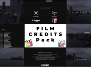 FCPX插件-视频电影片尾字幕演员表动画(含音乐)