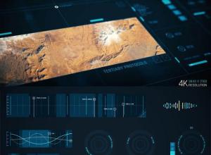 AE模板-200+4K炫酷高科技HUD元素动态UI元素动画