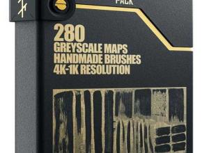 280组水墨笔刷预设包TFM– Brush Pack for Cinema 4D