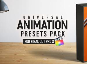 FCPX插件-110个图层运动出入动画效果预设包