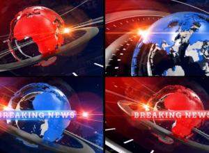 AE模板-新闻频道设计三维地球-栏目包装片头 Breaking News Opener