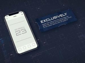 AE模板-科技感手机iPhoneX APP动画宣传片头