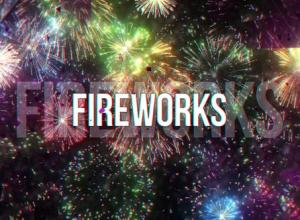 AE模板-庆祝活动烟花背景文字标题开场 Fireworks