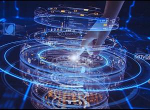 AE模板-手指按钮点击科技感冲击Logo动画 High Tech Logo V06 Button Press