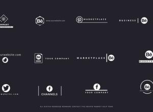 AE模板-12组创意标题简单Logo动画 Logo Titles V3