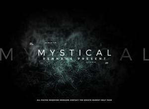AE模板-神秘感粒子文字宣传片头 Mystical Titles