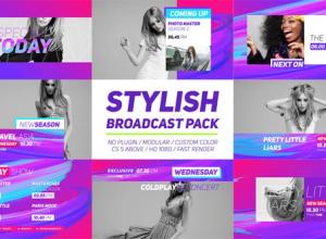 AE模板-时尚电视栏目包装片头 Stylish Broadcast Pack