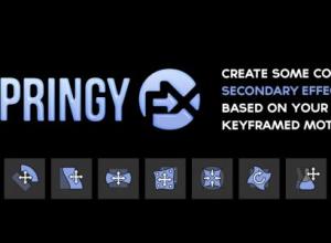 AE脚本-弹性运动图形学脚本 Aescripts SPRINGY FX v1.0.1 + 使用教程