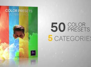 Pr预设-50种颜色预设终极包视频调色预设 50 Color Presets Ultimate Pack