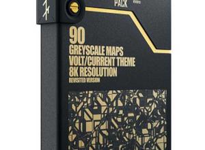 90个灰度凹凸置换贴图The french monkey Voltaic Pack for Cinema 4D