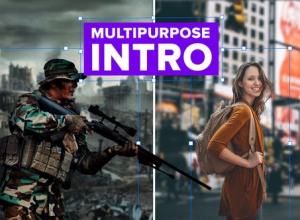 AE模板-三维分层聚焦感游戏体育介绍片头 Intro Multipurpose