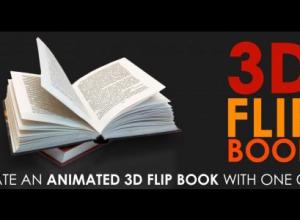 一键生成书本翻页动画效果AE脚本 Aescripts 3D Flip Book v1.4.1