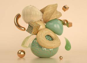 使用变形器创建抽象艺术C4D教程