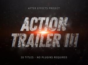 AE模板-史诗动作预告片标题片头 Action Trailer III