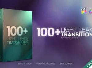 FCPX插件-100种唯美镜头炫光特效4K视频转场预设