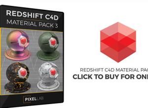 163组C4D Redshift渲染器材质预设包3