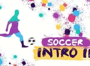 AE模板-体育介绍联赛水彩剪影足球动画片头 Soccer Intro II