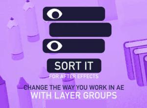 AE脚本-图层分组排列管理工具 Sort it v1.1.1