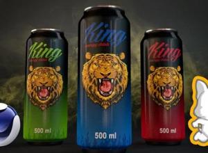 饮料罐建模渲染C4D教程Skillshare – 3D Product Visualization in Cinema 4D – Model, texture and render an Energy Drink Poster