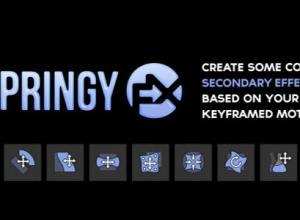 AE脚本-弹性运动图形 Aescripts SPRINGY FX v1.1 + 使用教程