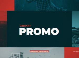 AE模板-时尚活力动态快速彩色拼图宣传视频  Promo