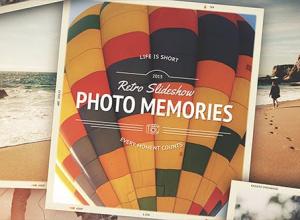 AE模板-照片记忆复古幻灯片相册展示片头 Photo Memories – Retro Slideshow