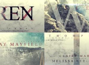 AE模板-历史回忆图片文字遮罩片头 History Opener Titles