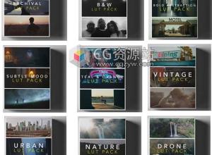 9套Tropic Color - 所有LUTs系列视频调色预设(AE/Pr/FCPX/达芬奇/PS等)