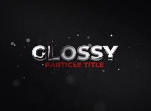 PR预设-优雅粒子光泽文字标题动画 Glossy Particle Title