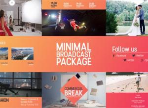 AE模板-现代网络设计时尚栏目包装片头 Minimal Broadcast Package