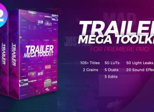 PR预设-预告片宣传片文字标题调色后期工具包 Trailer Mega Toolkit Premiere Pro V2