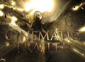 AE模板-E3D大气三维金属质感文字标题电影预告片头Cinematic Trailer 4