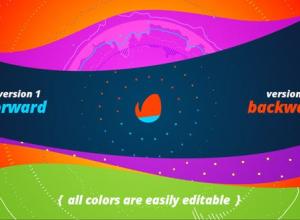 AE模板-多彩动态波形图形动画Logo开场 Video Podcast Intro