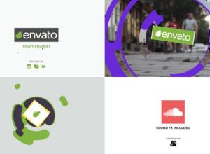 AE模板-多彩MG图形logo开场片头 Colorful Logo Opener