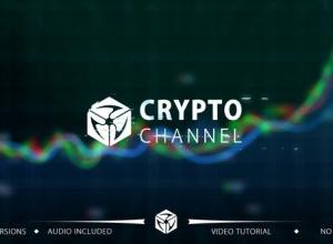 AE模板-科技商业图表弹出故障效果logo动画 Crypto Trading Channel