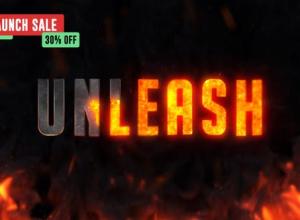 AE模板-颗粒烟雾火焰破碎文字标题片头 Hell Fire Titles