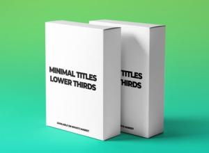 AE模板-创意4k动态文字标题字幕条动画Minimal Titles and Lower Thirds