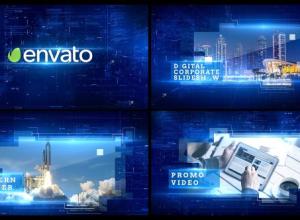 AE模板-科技感信息产品宣传网络视频包装片头Digital Promo