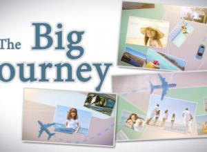 AE模板-旅游度假飞机线路照片相册片头 The Big Journey