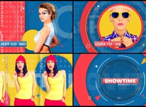 AE模板-时尚音乐饰装表演秀电视广播包装片头Showtime