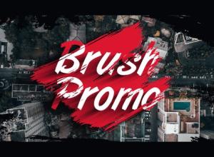 AE模板-动态介绍艺术笔刷油漆手绘宣传视频开场片头