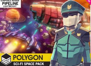 Unity多边形风格科幻太空包POLYGON - Sci-Fi Space Pack v1.02