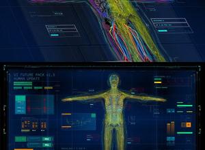 AE模板-科技感人体医学军事HUD指示线标题界面UI动画元素V1.5