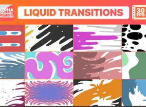 FCPX插件-12个手绘液体MG运动图形转场栏目包装预设