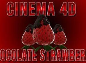 C4D与RealFlow制作覆盖浓稠巧克力逼真草莓教程